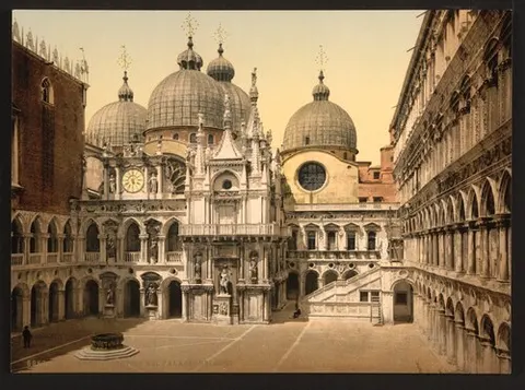 A court in the Doges' Palace, Venice, Italy