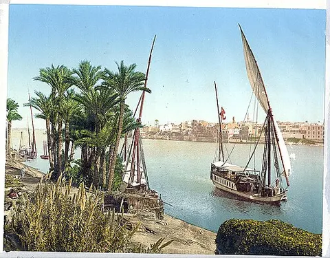 Sailboat on the Nile, Cairo, Egypt