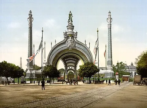 Grand entrance, Exposition Universal, 1900, Paris, France