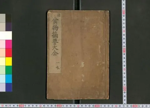 First digitized page of 食物摘要